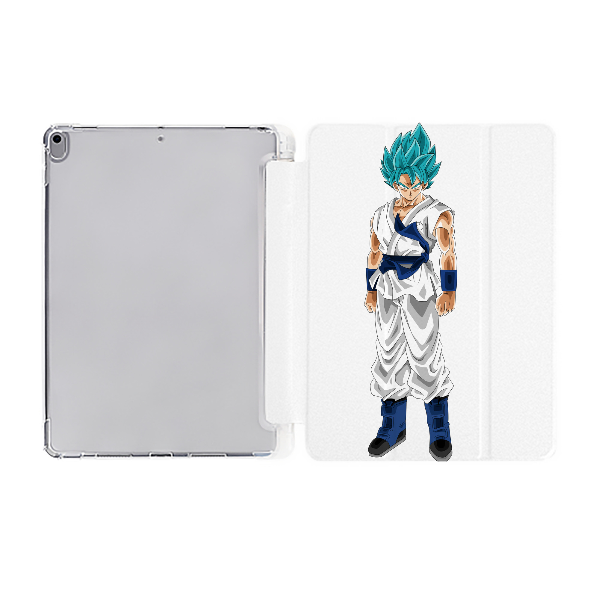 （画像用） ドラゴンボール 孫 悟飯（そんごはん）DRAGON BALL Son Gohan IPad ケース ペン収納付き 三つ折りスタンド PUレザー×シリコン 対応機種9.5/10.5/10.9インチ